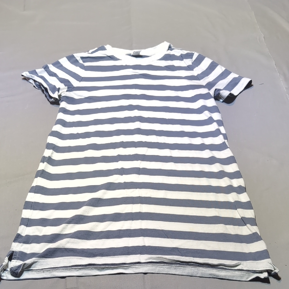 Old Navy Womens Blue and White Striped Tee Long Sleeve Size XS